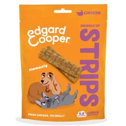 Edgard Cooper Snuggle Up Strips med Kylling 75gr